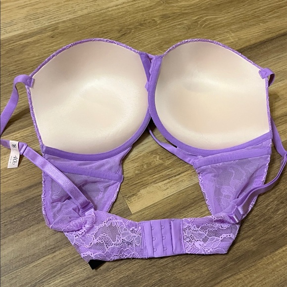 Victoria's Secret Women Very Sexy Shine Cradle Push-Up Bra Size 40D Purple - Picture 4 of 6